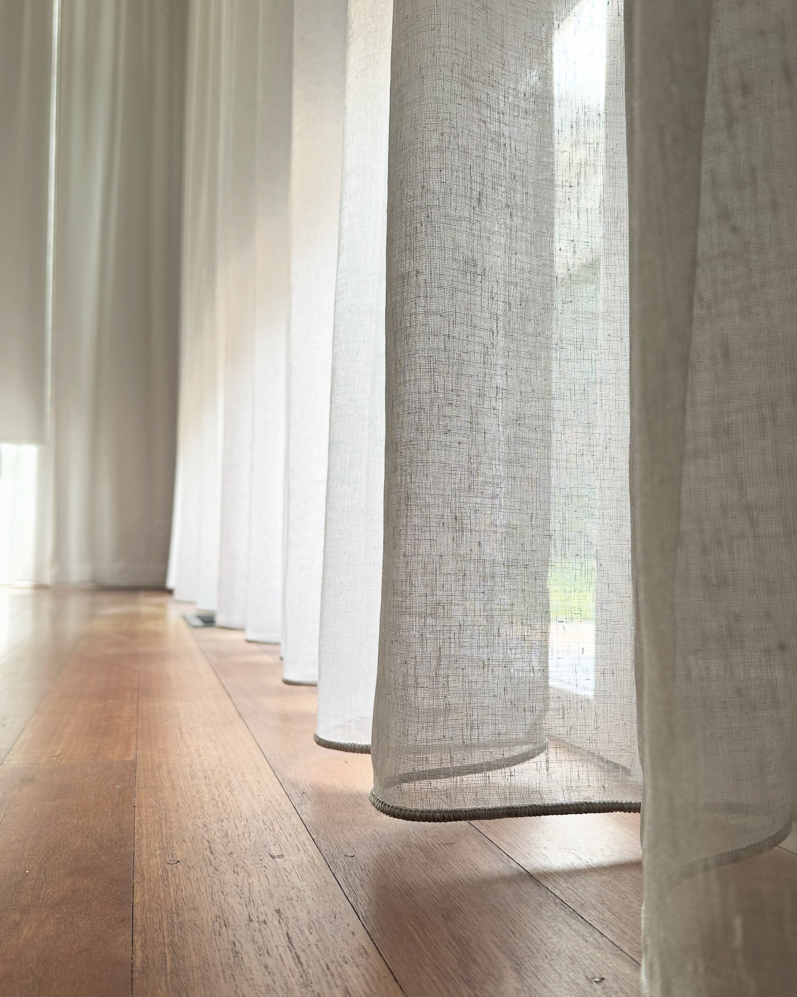 S-Fold Wave Style Sheer Curtains