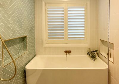 Plantation Shutters for a Bathroom